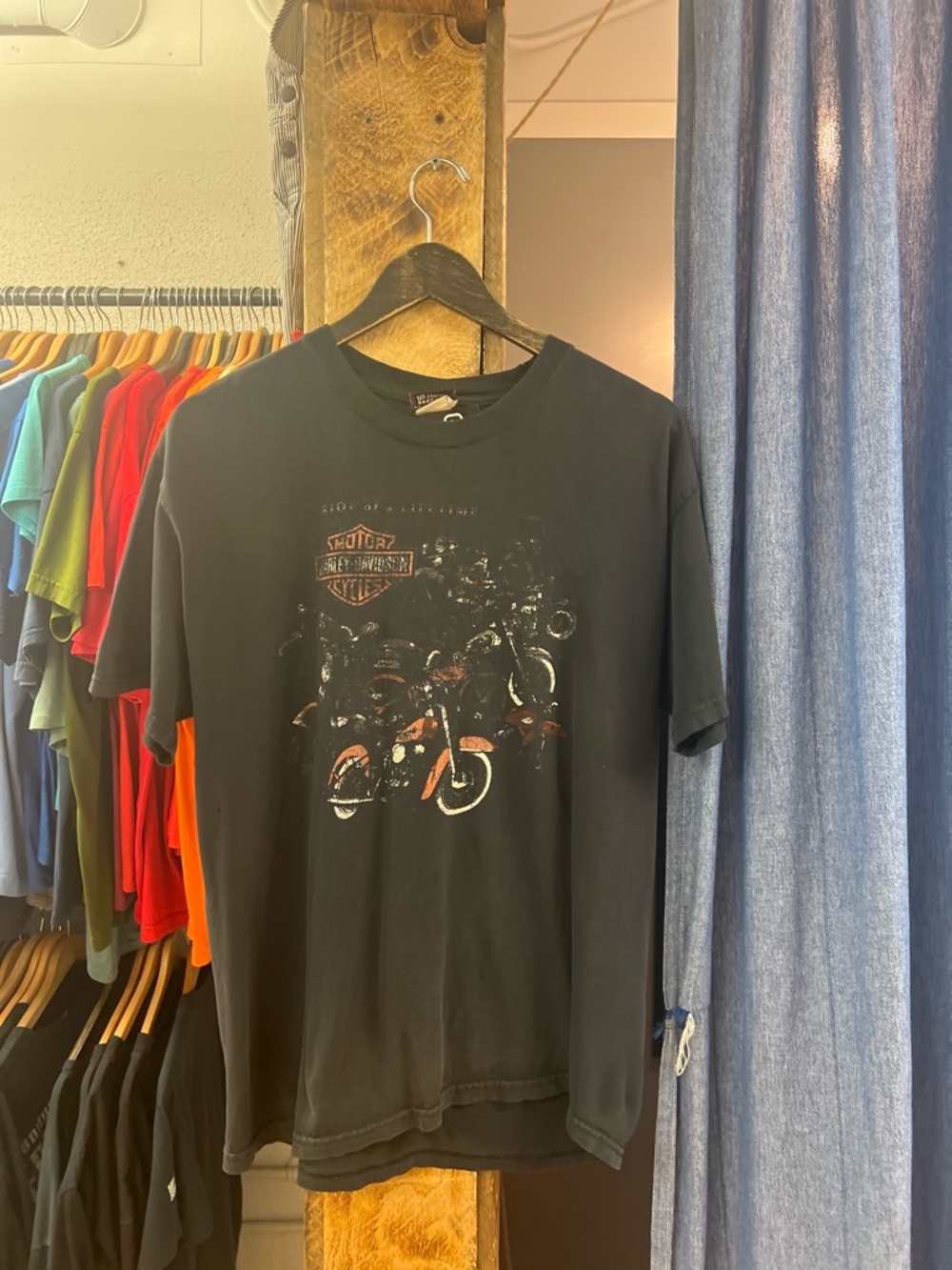 Vintage Harley Davidson Kelowna BC Black t-shirt